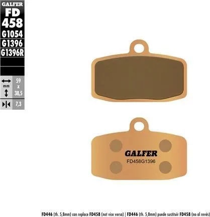 Pastillas Galfer FD458G1396 Sinter Offroad