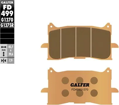 Pastillas Galfer FD499G1370 Sinter Street