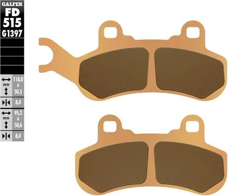 Pastillas Galfer FD515G1397 Sinter Offroad Can Am