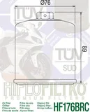 Hiflofiltro Filtro de aceite Harley Davidson Hiflofiltro HF176BRC, foto 2