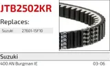 JT Sprockets Correa JT Kevlar JTB2502KR para Suzuki 400 AN Burgman IE 03-06, foto 2