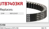 JT Sprockets Correa JT Sprockets JTB7403KR Kevlar para SYM Citycom 300i 08-15, foto 2