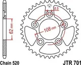 JT Sprockets Corona JT Sprockets 70145 acero, 45 dientes, paso 520, foto 2