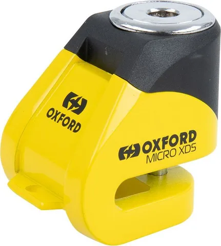 Candado de disco Oxford XD5 amarillo/negro