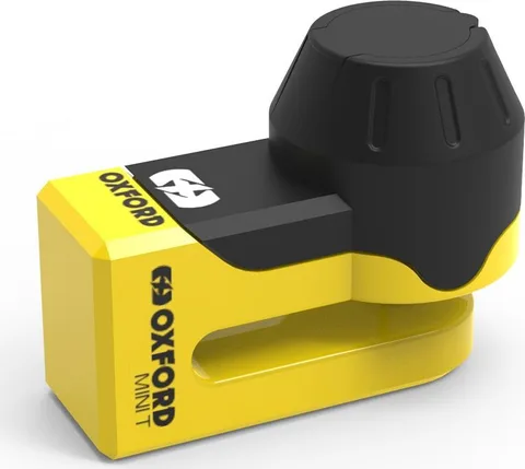 Candado de disco Oxford Mini T amarillo - LK291