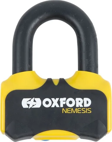 Candado de disco Oxford Nemesis 16 mm amarillo