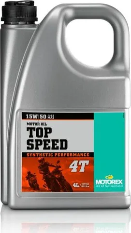Aceite moto Motorex Top Speed 4T 15W50 4L