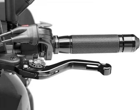 Maneta embrague corta 16 C negro selector plata