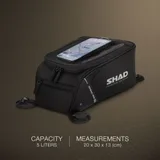 Shad Bolsa de depósito con imanes Shad X0SL121M SL12M 5, foto 2