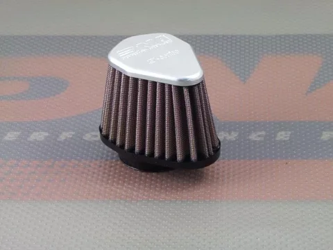 Filtro de aire DNA XVA-5400 universal hexagonal aluminio top ID 54mm rojo/gris