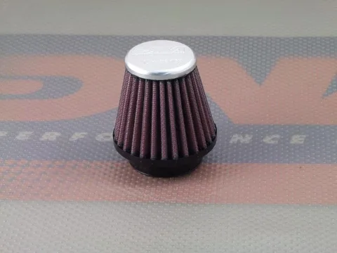 Filtro de aire universal DNA XVR-4300-7 de aluminio rojo/negro, interior 43 mm
