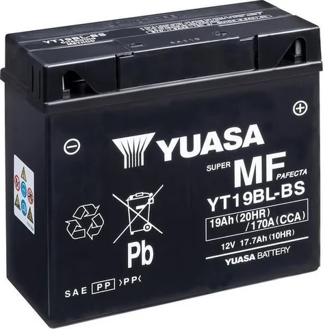Batería para motocicleta Yuasa YT19BL-BS MF 2.4Ah