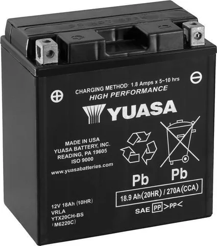 Batería para motocicleta Yuasa YTX20CH-BS MF