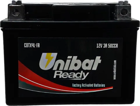 Batería moto Unibat GEL YBTX4L FA