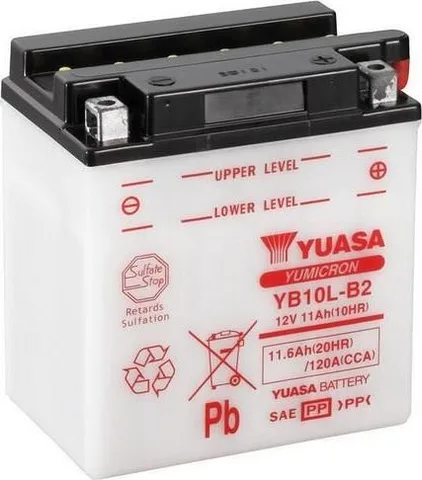 Batería para motocicleta Yuasa YB10L-B2 Yumicon