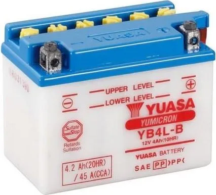 Batería para motocicleta Yuasa YB4L-B Yumicon