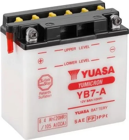 Batería para motocicleta Yuasa YB7-A Yumicon