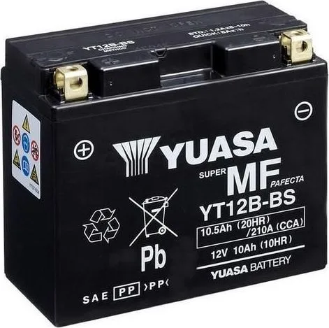 Batería para motocicleta Yuasa YT12B-BS MF 10.5Ah