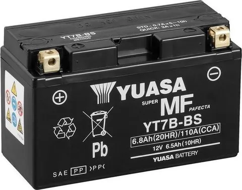 Batería para motocicleta Yuasa YT7B-BS MF 6.8Ah
