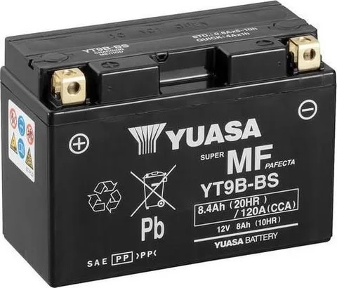 Batería para motocicleta Yuasa YT9B-BS MF 9.5Ah