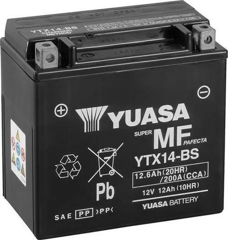 Batería para motocicleta Yuasa YTX14-BS MF