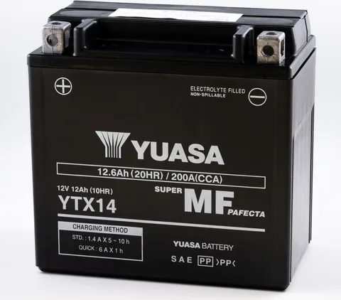 Batería para motocicleta Yuasa YTX14 MF