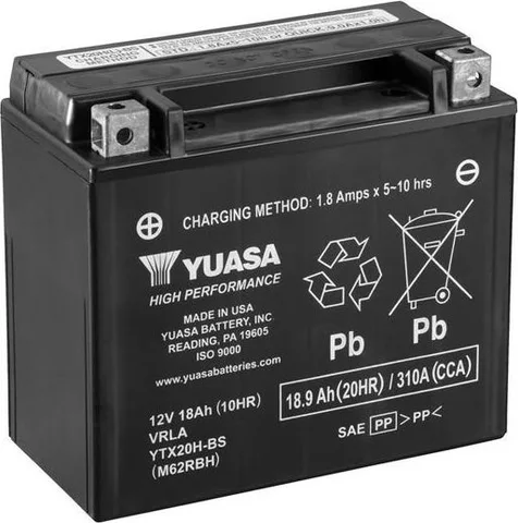 Batería para motocicleta Yuasa YTX20H-BS MF