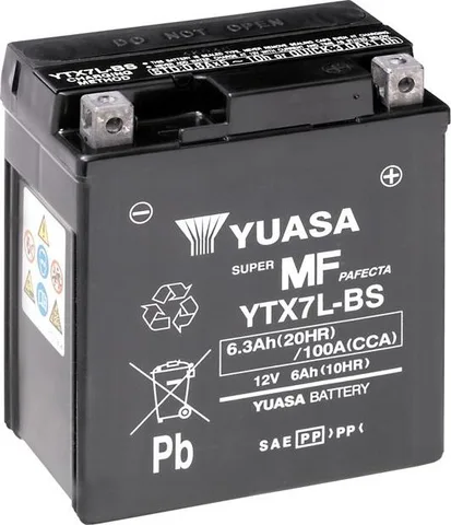 Batería para motocicleta Yuasa YTX7L-BS MF