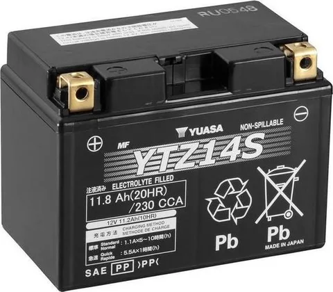 Batería para motocicleta Yuasa YTZ14S MF